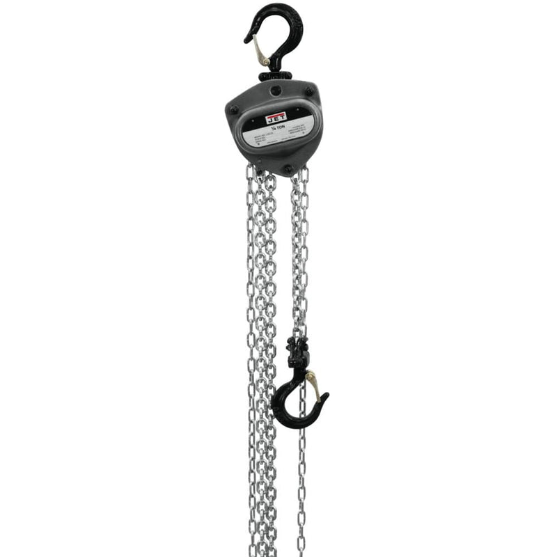 Jet JT9-101200 L-100-250WO-10 1/4-Ton Hand Chain Hoist 10' Lift, Overload Protection