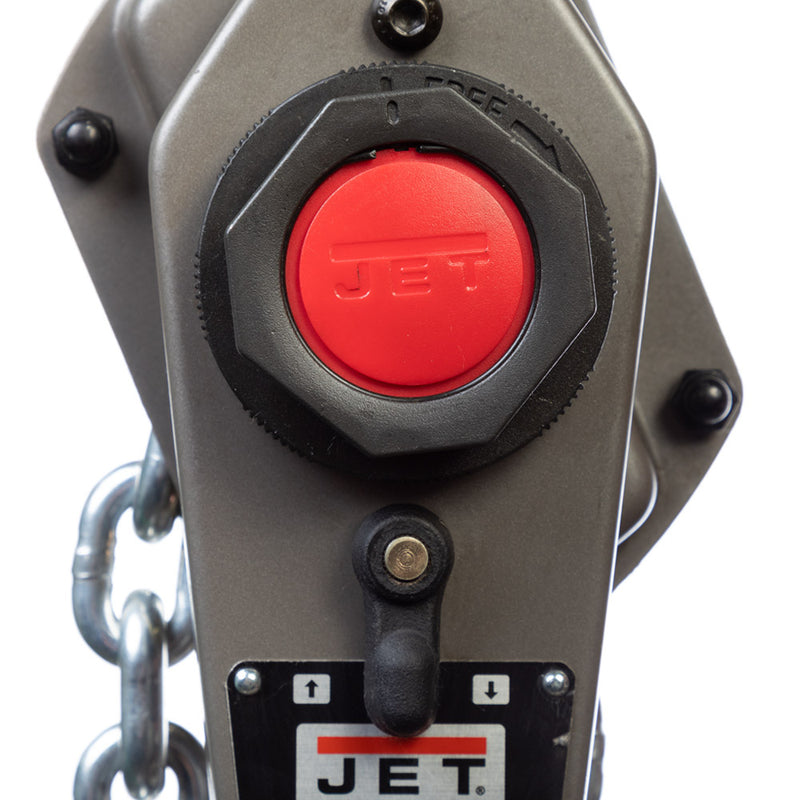 Jet 376800 JLH-150-5PSH 1-1/2T 5' Lift, Overload Protection, Ship Hooks