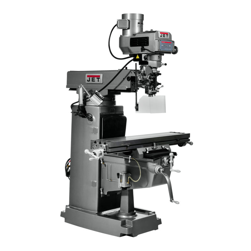 Jet 690160 JTM-1050 Mill, 3-Axis ACU-RITE 200S DRO (Quill), X Y Z-Axis Powerfeed