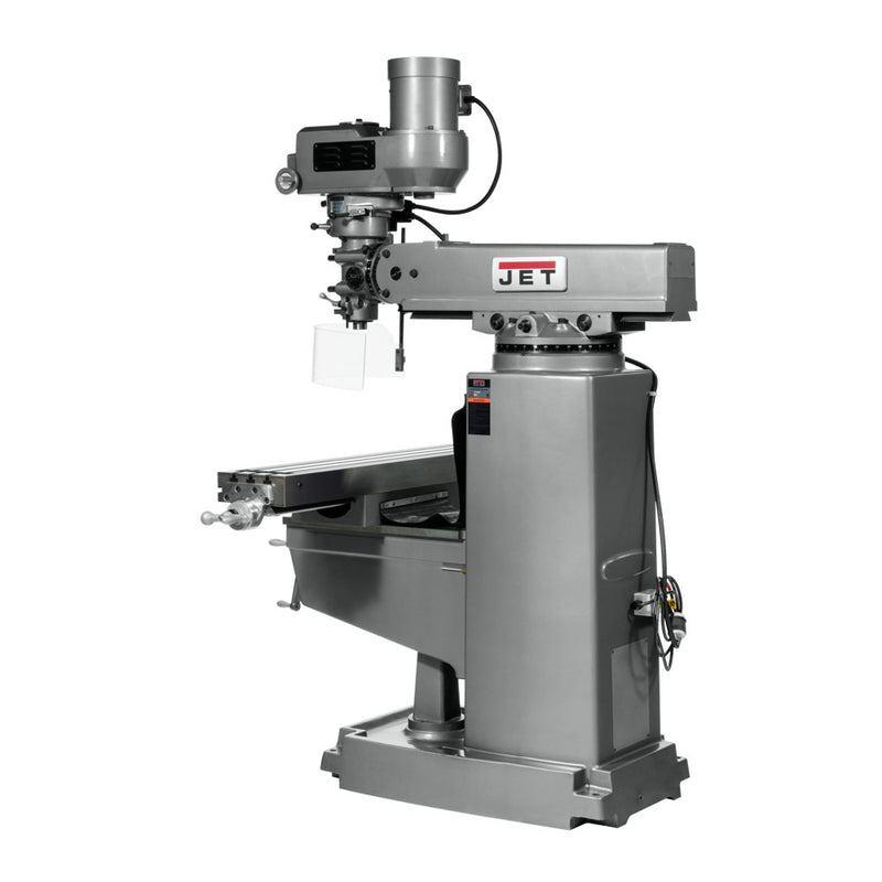 Jet 690160 JTM-1050 Mill, 3-Axis ACU-RITE 200S DRO (Quill), X Y Z-Axis Powerfeed