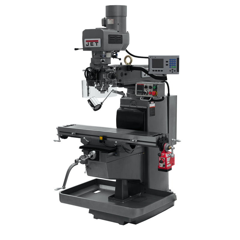 Jet 690629 JTM-1050EVS2/230 Mill With 3-Axis Acu-Rite 200S DRO (Quill) With X-Axis Powerfeed