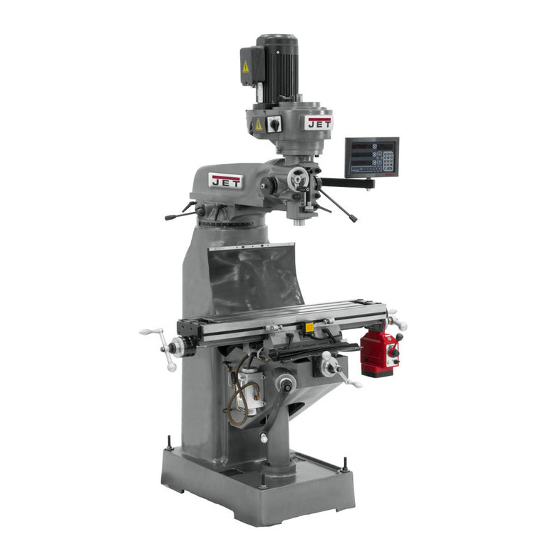 Jet 691174 JVM-836-1 Mill With Newall DP700 DRO With X-Axis Powerfeed