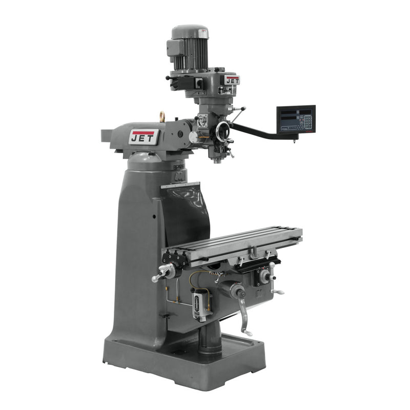 Jet 691182 JTM-2 Mill With 3-Axis Newall DP700 DRO (Knee)