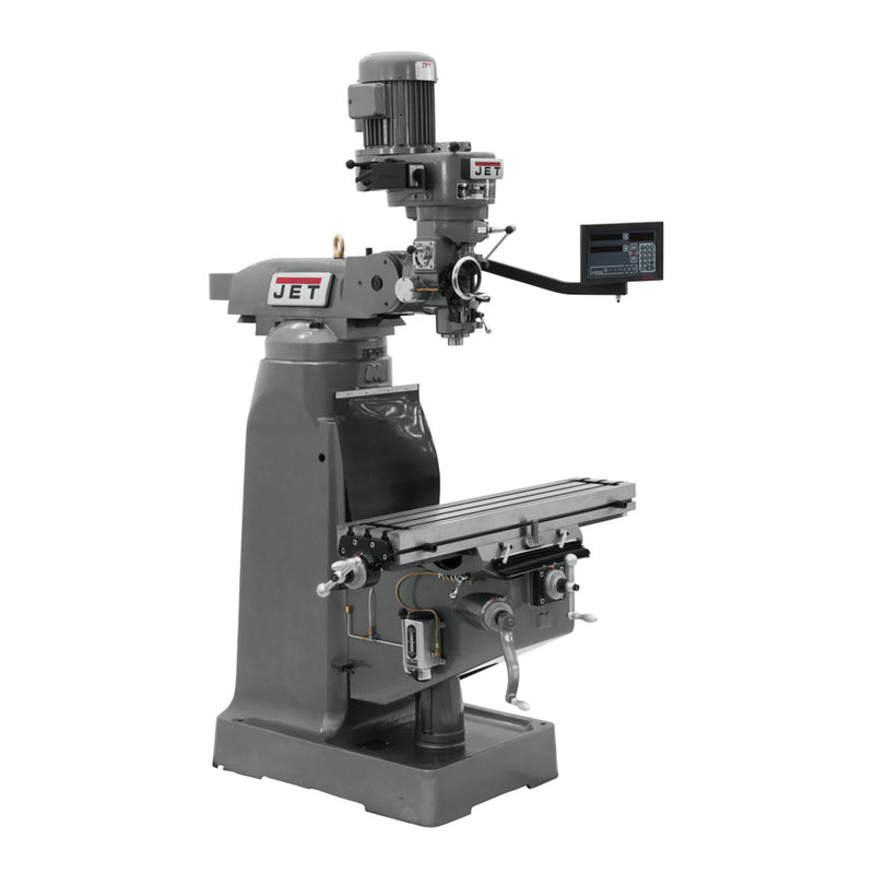 Jet 691196 JTM-1 Mill With 3-Axis Newall DP700 DRO (Knee)