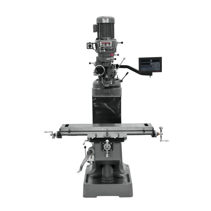 Jet 691197 JTM-2 Mill With 3-Axis Newall DP700 DRO (Quill)