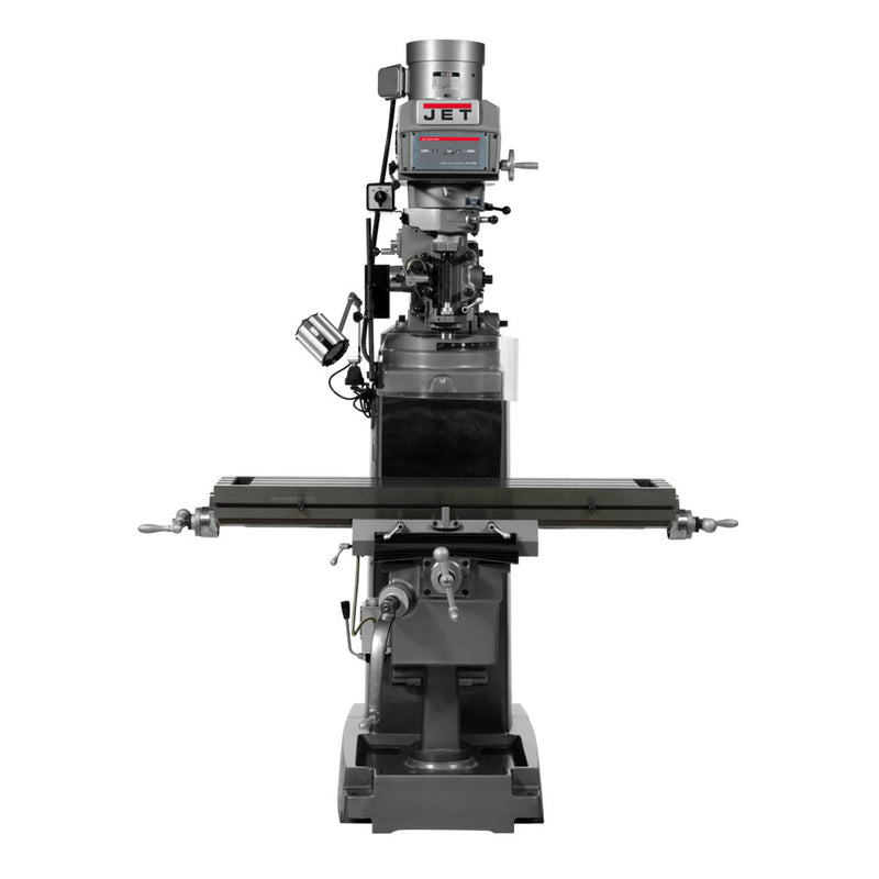 Jet 691208 JTM-1050 Mill, 3-Axis Newall DP700 DRO (Quill), X-Axis Powerfeed