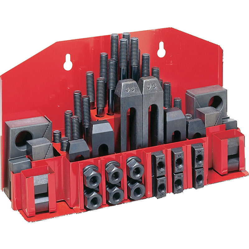Jet 660038 CK-38, 52-Piece Clamping Kit with Tray for 1/2" T-Slot