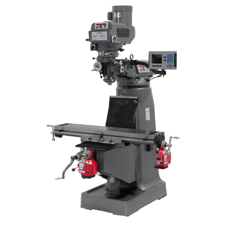 Jet 690068 JTM-4VS-1 Mill, 3-Axis ACU-RITE 200S DRO (Quill), X Y-Axis Powerfeed