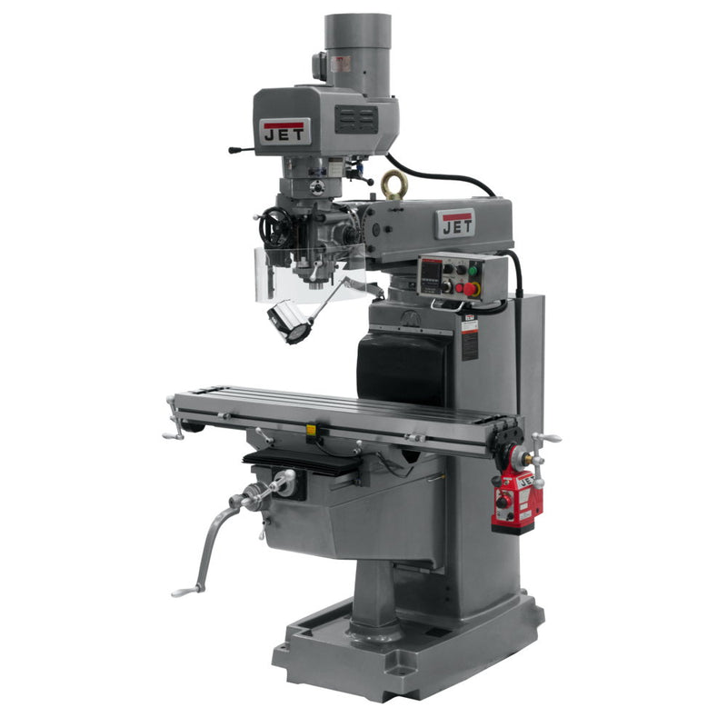 Jet 690602 JTM-1050EVS2/230 Mill With X-Axis Powerfeed and Air Powered Draw Bar