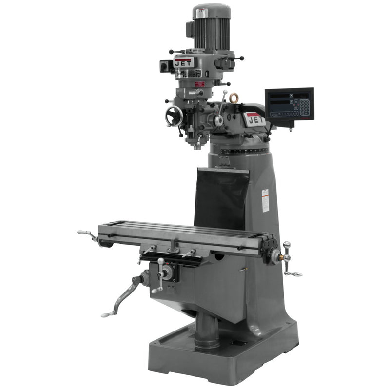 Jet 691190 JTM-1 Mill With 3-Axis Newall DP700 DRO (Quill)