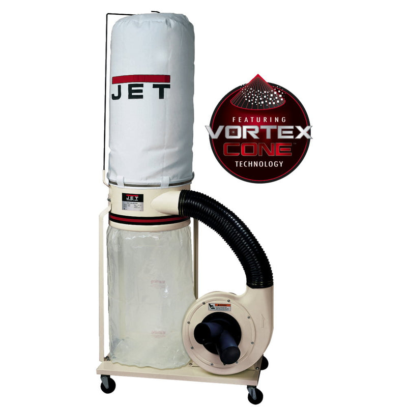 Jet 708658K Dust Collector, 1.5HP 1PH 115/230V, 5-Micron Bag Filter Kit
