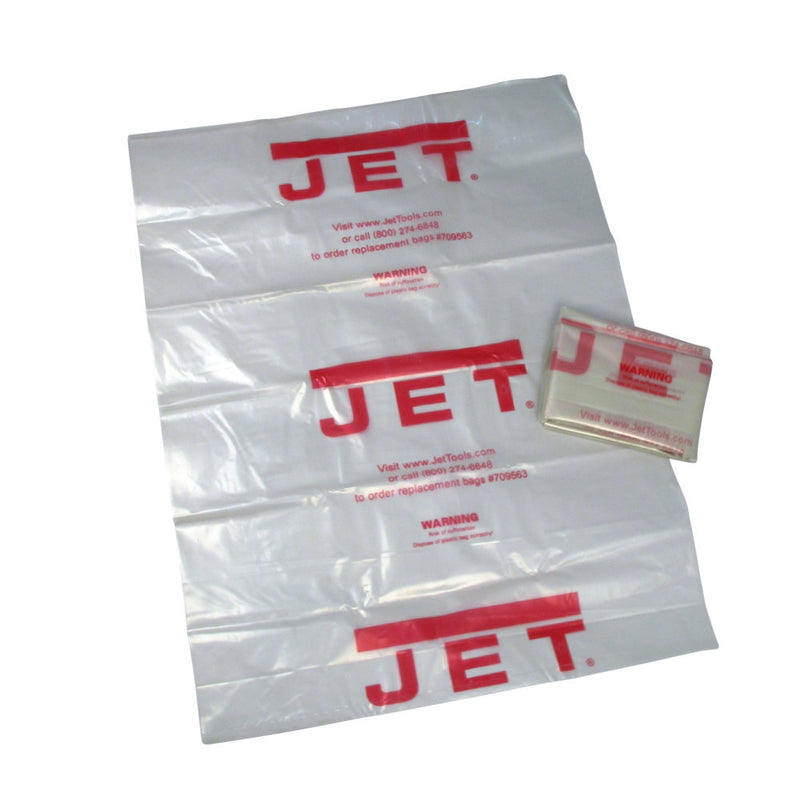 Jet 717511 Clear Plastic Bag for JET Cyclone Canister (all models) 5 Pack